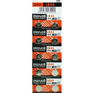 ถ่าน Maxell LR44 ( เทียบเท่า A76) ชนิดแผงละ 10 ก้อน --> EXP. Date : 12-2018