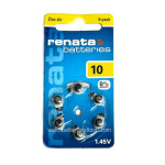 ถ่านใส่หูฟัง renata เบอร์ 10 (made in Germany)